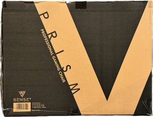 Fotel SENSE7 Prism materiałowy czarno-czerwony 9