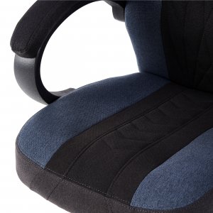 Fotel SENSE7 Prism materiałowy czarno-niebieski 6