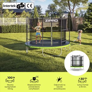 Trampolina ogrodowa Zipro Jump Pro z siatką wewnętrzną 6FT 183cm 2