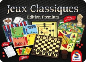 Schmidt Spiele Premium Edition Classic Games Box - Gra planszowa - SCHMIDT SPIELE - Metalowe pudelko 1