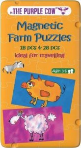 The Purple Cow Gra magnetyczna The Purple Cow - Puzzle Farma 1