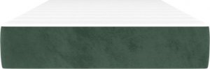 vidaXL vidaXL Materac kieszeniowy, ciemnozielony 90x190x20 cm, aksamit 3