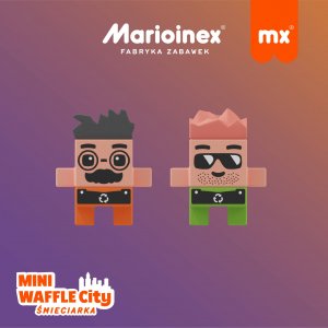 Marioinex Klocki waffle mini Śmieciarka 148 el (03131) 3