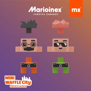 Marioinex Klocki waffle mini Śmieciarka 148 el (03131) 4
