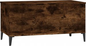 vidaXL Stolik kawowy, przydymiony dąb, 90x44,5x45 cm 6