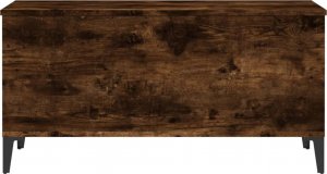 vidaXL Stolik kawowy, przydymiony dąb, 90x44,5x45 cm 7