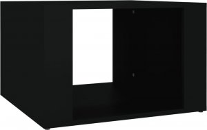 vidaXL Szafka nocna, czarna, 57x55x36 cm, materiał drewnopochodny 2