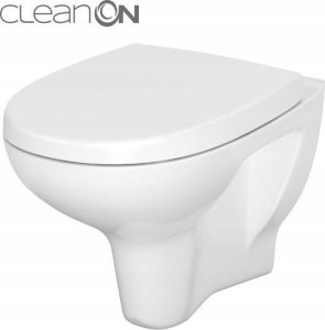 Zestaw podtynkowy Cersanit SET B598 TECH LINE BASE, miska zawieszana ARTECO CleanOn, deska duroplastowa, przycisk BASE CIRCLE chrom błyszczący (S701-625) 3