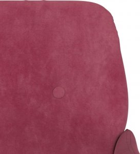 vidaXL vidaXL Fotel, winna czerwień, 62x79x79 cm, obity aksamitem 6