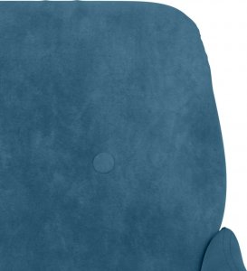 vidaXL vidaXL Fotel, niebieski, 62x79x79 cm, obity aksamitem 6