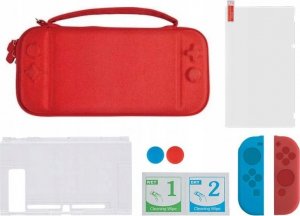 MARIGames Zestaw 6w1 Futerał Etui Szkło Do Nintendo Switch / Dss-106 Czerwony Futerał 2