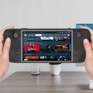 JYS Futerał Pokrowiec Etui + Osłony Gumki Na Przyciski Do Steam Deck / Czarny / Jys-sd011 6