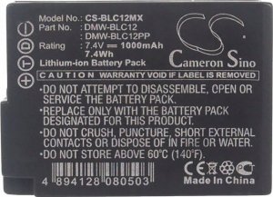 Akumulator Cameron Sino Akumulator Bateria Dmw-blc12 Do Panasonic Sigma Leica / Cs-blc12mx 2