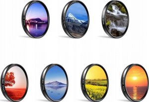 Apexel Zestaw Filtrów 7w1 Apexel Filtry Filtr Do Telefonu / Apl-37uv-7g 5