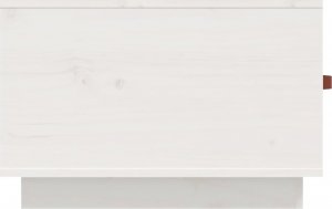 vidaXL Stolik kawowy, biały, 60x53x35 cm, lite drewno sosnowe 8