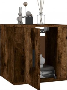 vidaXL Wiszące szafki TV, 2 szt., przydymiony dąb, 40x34,5x40 cm 3