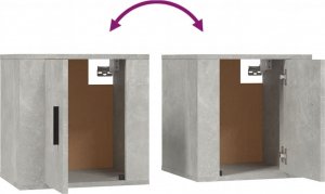 vidaXL Wiszące szafki TV, 2 szt., szarość betonu, 40x34,5x40 cm 9