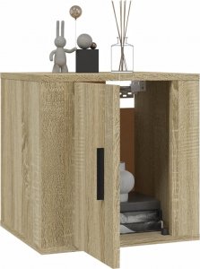 vidaXL Wiszące szafki telewizyjne, 2 szt., dąb sonoma, 40x34,5x40 cm 3