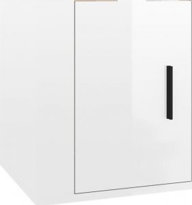 vidaXL Wiszące szafki telewizyjne, 2 szt, białe, połysk, 40x34,5x40 cm 5