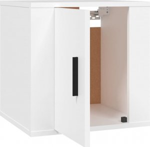 vidaXL Wiszące szafki telewizyjne, 2 szt., białe, 40x34,5x40 cm 7