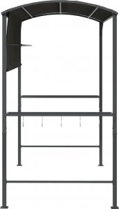 vidaXL Altanka z daszkiem, 220x110x200 cm, antracytowa 4