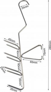 Grillpal Hak Haki Do Wędzenia DUŻYCH RYB Udźwig 9 kg 3 sztuki 2