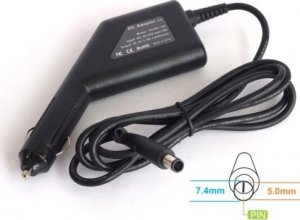 Zasilacz do laptopa Energy4U Energy4U CA38 19.5V / 3.33A (7.4x5.0mm + PIN) 65W, zasilacz samochodowy do notebooka HP 1