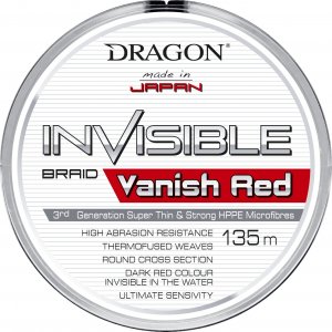 Dragon Dragon Invisible Vanish Red Momoi 0.14mm 12.7kg - plecionka wędkarska 1