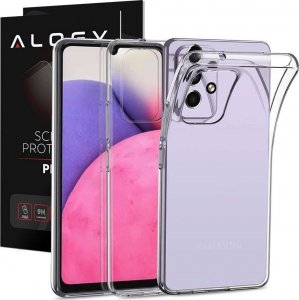 Alogy Etui silikonowe obudowa Alogy case do Samsung Galaxy A53 / A53 5G przezroczyste + Szkło 1