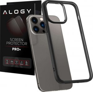 Spigen Etui obudowa case Spigen Ultra Hybrid do Apple iPhone 14 Pro Matte Black + Szkło 1