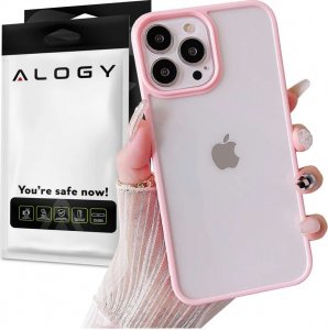 Alogy Etui ochronne obudowa Alogy Hybrid Candy Case do Apple iPhone 13 Pro różowo-przezroczyste + Szkło 1