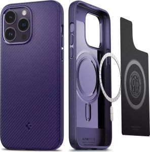 Spigen Etui ochronne Spigen Mag Armor do iPhone 14 Pro Deep Purple 1