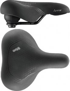 Selle Royal Siodło SELLEROYAL CLASSIC RELAXED 90st. AURORAE unisex piankowe Slow Fit Foam, Foam Matrix, Black Soft touch Mokka + elastomery 677g (NEW 2023) 2