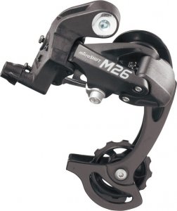 Microshift Przerzutka Tylna MICROSHIFT, 7-8.rzędowa(1/2x7/8), Kompatybilna z Shimano, Krótki Wózek, Max. Tryb 28-36T, Min. Tryb 11-12T, Pojemność 39T (NEW) 2