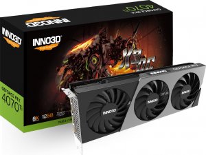 Karta graficzna Inno3D GeForce RTX 4070 Ti X3 OC 12GB GDDR6X (N407T3-126XX-186148N) 1