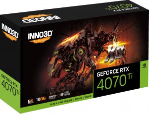 Karta graficzna Inno3D GeForce RTX 4070 Ti X3 12GB GDDR6X (N407T3-126X-186148N) 3