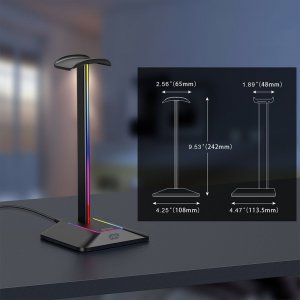 Mozos Stojak na słuchawki RGB LED D12 4