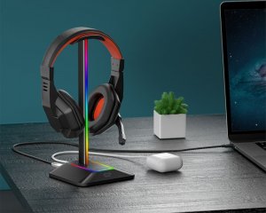 Mozos Stojak na słuchawki RGB LED D12 7