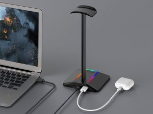 Mozos Stojak na słuchawki RGB LED D12 9