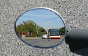 Lusterko wpuszczane w kierownicę AJS czarne 2