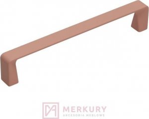 Gamet Uchwyt meblowy UU52 róż soft touch R210, 128mm 1