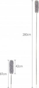 Mop Rosfix TELESKOPOWA SZCZOTKA MIOTEŁKA DO KURZU 280CM + MOP 8