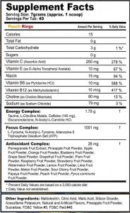 GFuel Suplement na koncentrację i pobudzenie - Sonics Peach Rings 3