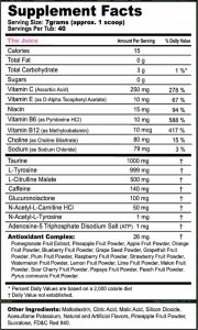 GFuel Suplement na koncentrację i pobudzenie - the Juice 3