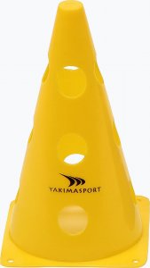 YakimaSport Yakimasport Pachołek treningowy z otworami 23 cm - żółty 1