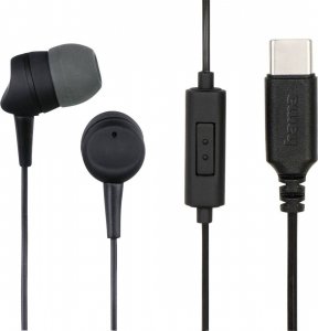 Słuchawki Hama Dokanałowe "SEA" USB-C czarne 1