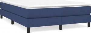 vidaXL vidaXL Łóżko kontynentalne z materacem, niebieskie, tkanina, 160x200cm 2