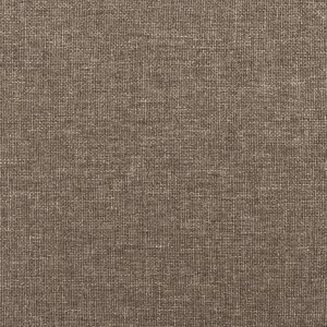 vidaXL vidaXL Łóżko kontynentalne z materacem, taupe, tkanina, 90x190 cm 9