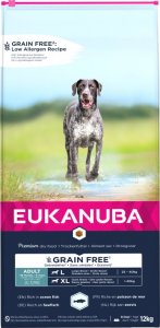 Eukanuba EUKANUBA PIES DOROSŁY D.RASA BEZ ZBÓŻ RYBA OC. 12kg 2