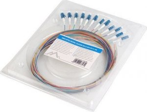 Lanberg Pigtail SM LC/UPC Semi Tight 9/125 G657A1 12X2M multikolor 3